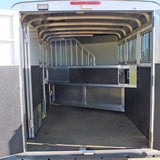 Aluminum Rear Collapsible Tack, for Horse Trailers