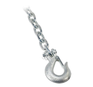 1/4" x 36" Long Trailer Safety Chain with Forged Hook