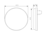 4" Round LED Stop/Tail/Turn Light Kit (10 Diodes)