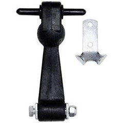 Rubber Hood Catch with Bracket - 6"